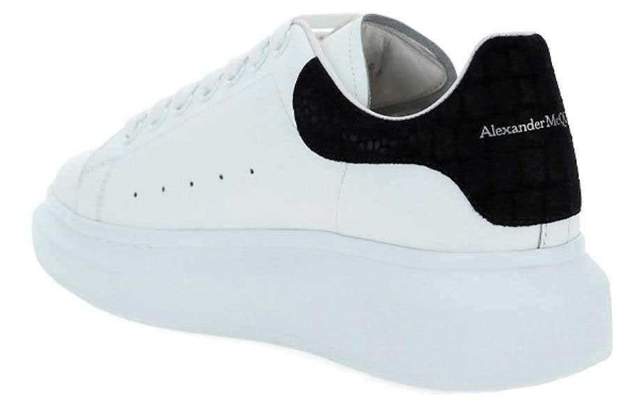 Alexander McQueen Oversized Sneaker 'Black Embossed Suede Crocodile' 625162WHZ4K9061 sold by KicksCrew product image thumbnail 3