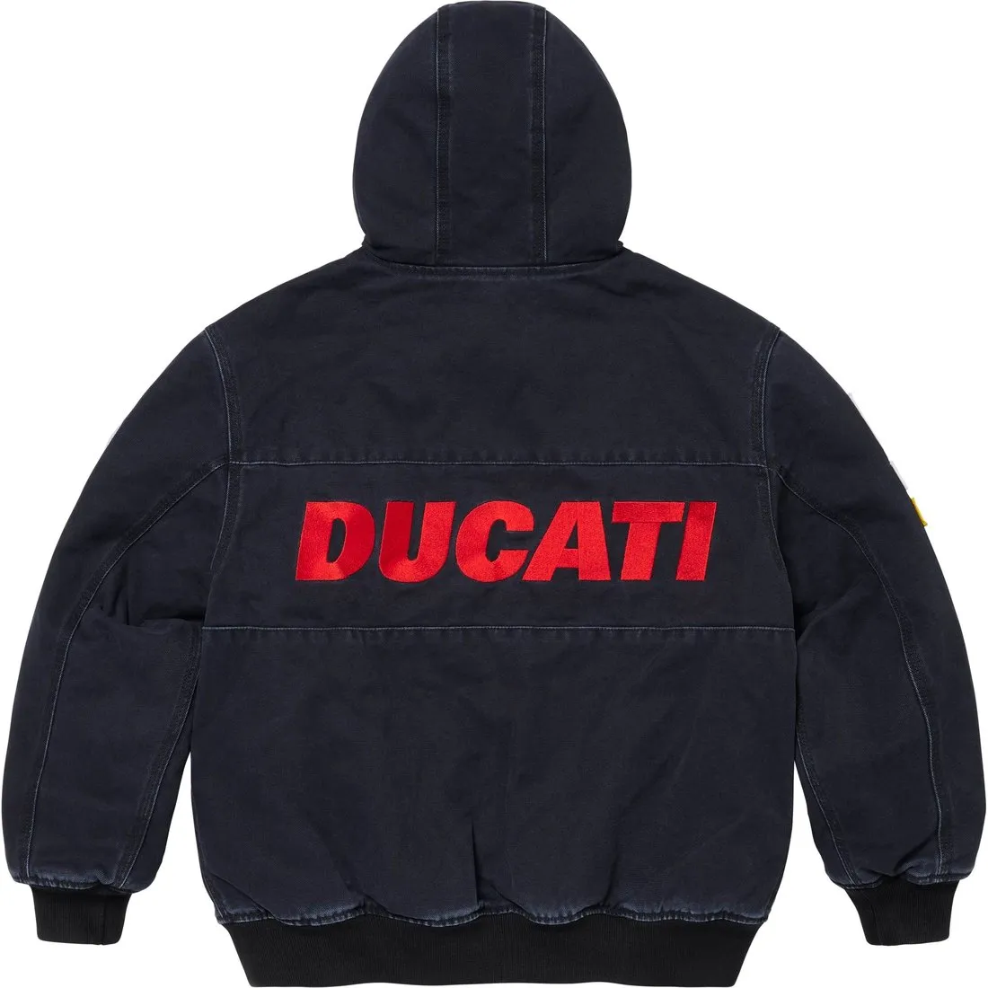 Supreme x DUCATI Hooded Racing Jacket 'Black Red' SUP-SS24-275 sold by KicksCrew product image thumbnail 2