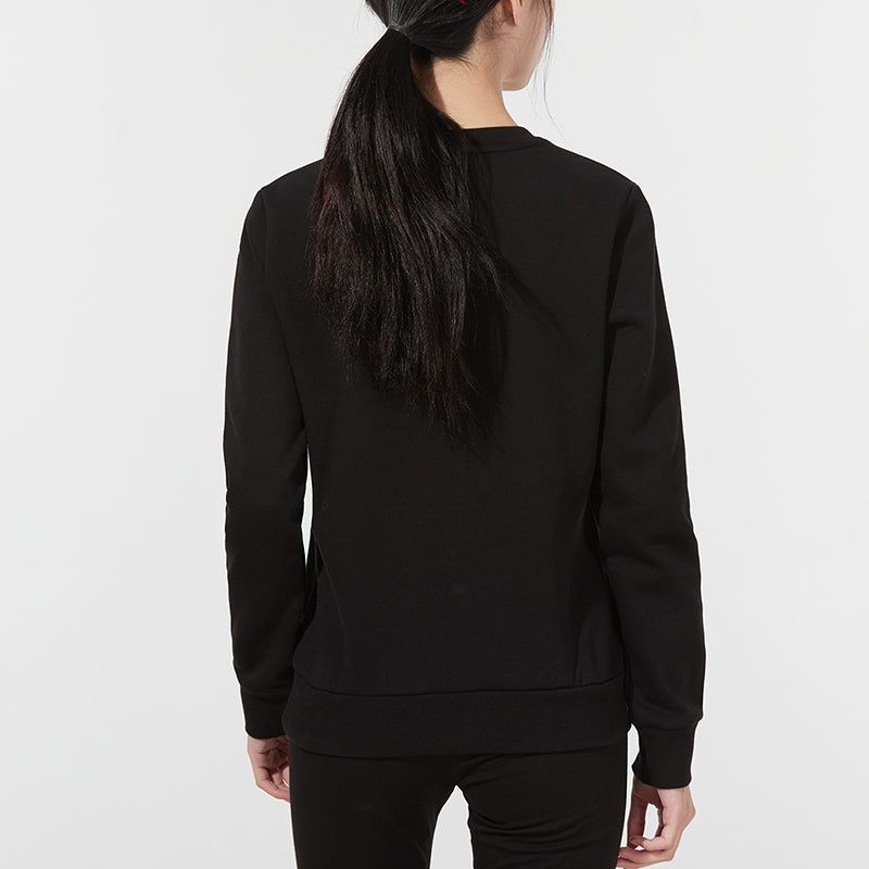 (WMNS) Puma Essential Logo Fleece Crew Neck Sweater 'Black' 847678-01 sold by KicksCrew product image thumbnail 4