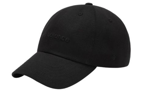 New Balance Embroidery Wordmark Logo Hat 'Black' LAH21003-BK sold by KicksCrew
