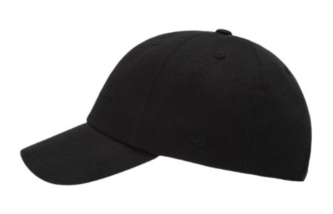 New Balance Embroidery Wordmark Logo Hat 'Black' LAH21003-BK sold by KicksCrew