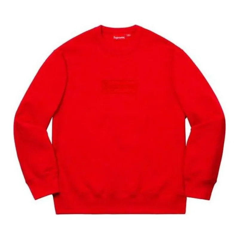 Supreme Cutout Logo Crewneck 'Red' SUP-SS20-595 sold by KicksCrew