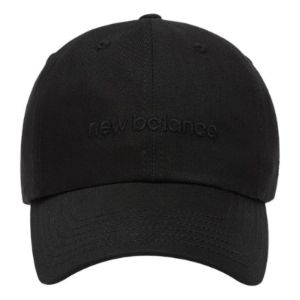 New Balance Embroidery Wordmark Logo Hat 'Black' LAH21003-BK sold by KicksCrew