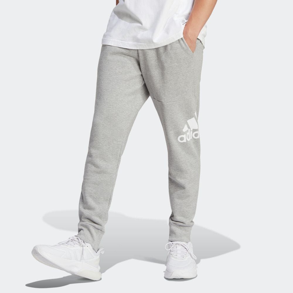 adidas Essentials French Terry Tapered Cuff Logo Pants 'Grey' HA4345 sold by KicksCrew product image thumbnail 2