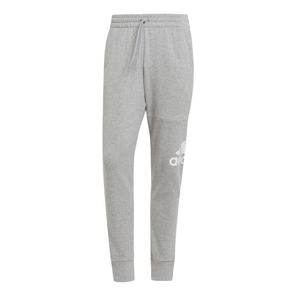 adidas Essentials French Terry Tapered Cuff Logo Pants 'Grey' HA4345 sold by KicksCrew