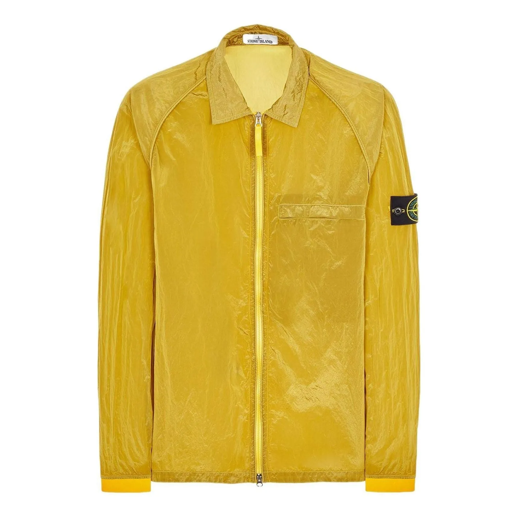 STONE ISLAND Packable Overshirt 'Yellow' 761512321-V0030 sold by KicksCrew