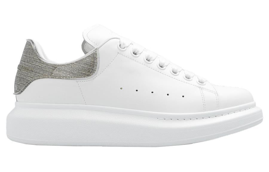 (WMNS) Alexander McQueen Oversized Leather Sneakers 'White Grey' 733010WICYK9075 sold by KicksCrew product image thumbnail 2