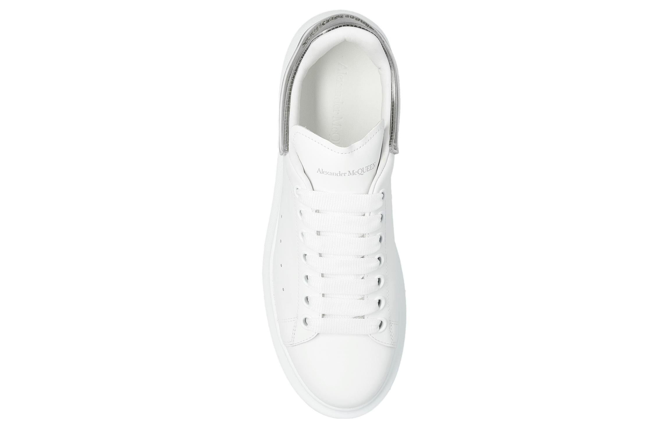 (WMNS) Alexander McQueen Oversized Leather Sneakers 'White Grey' 733010WICYK9075 sold by KicksCrew product image thumbnail 5