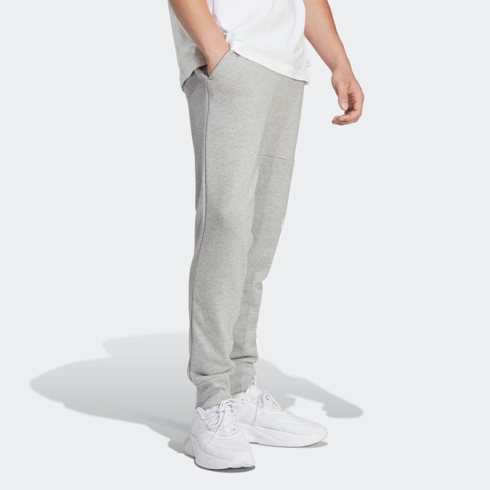 adidas Essentials French Terry Tapered Cuff Logo Pants 'Grey' HA4345 sold by KicksCrew product image thumbnail 4