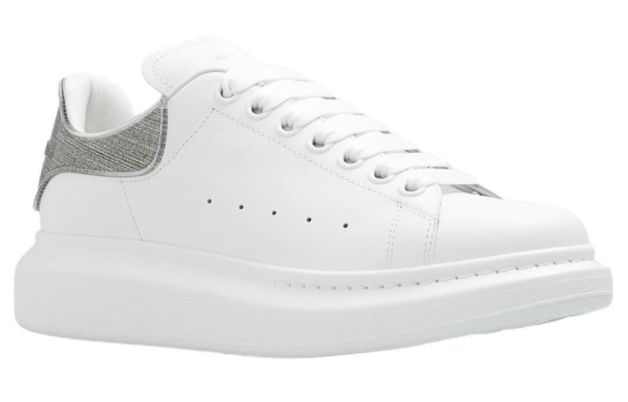 (WMNS) Alexander McQueen Oversized Leather Sneakers 'White Grey' 733010WICYK9075 sold by KicksCrew product image thumbnail 3
