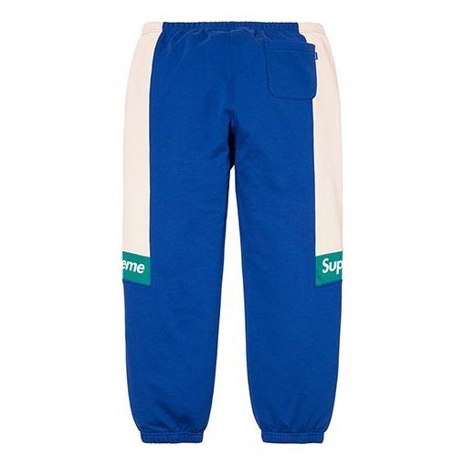 Supreme Color Blocked Sweatpants 'Blue White Green' SUP-SS20-362 sold by KicksCrew product image thumbnail 2