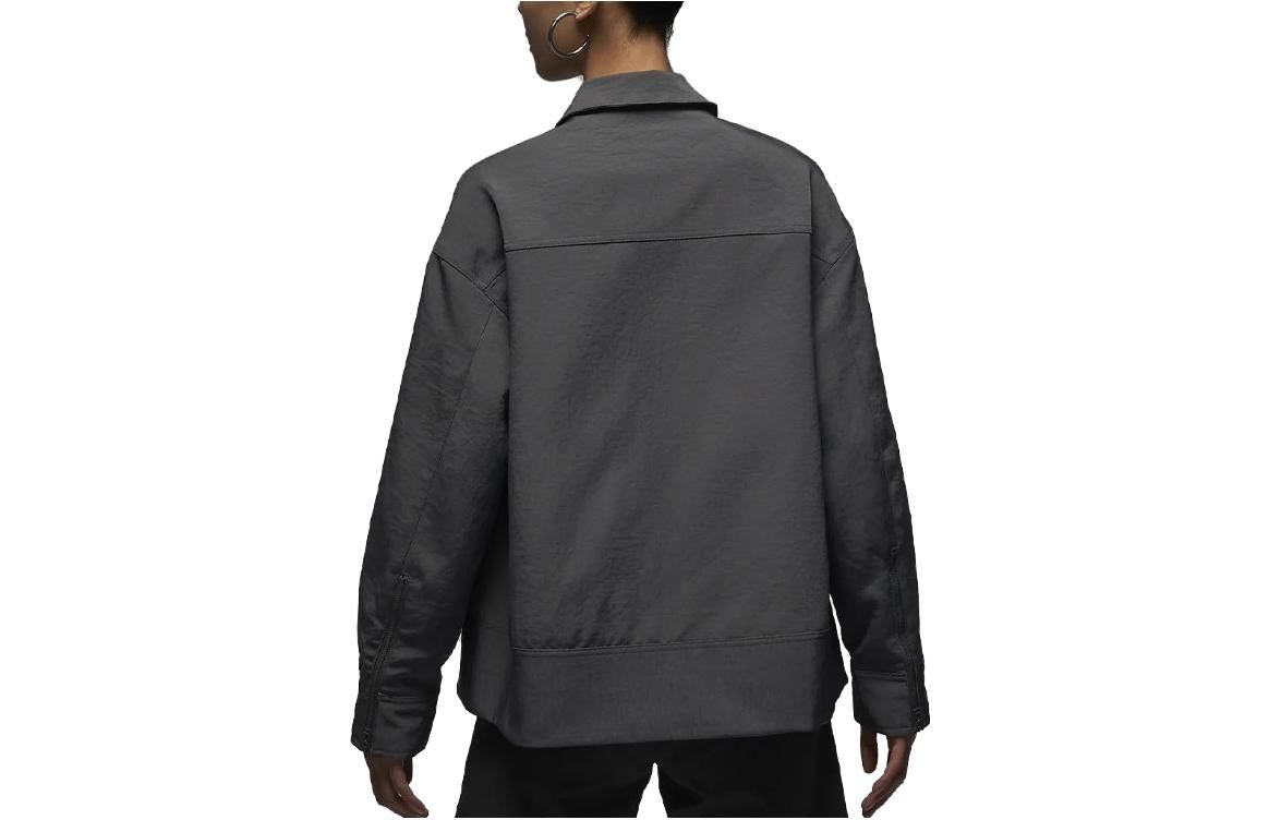 (WMNS) Air Jordan Full Zip Work Jacket 'Grey' DX0505-022 sold by KicksCrew product image thumbnail 2