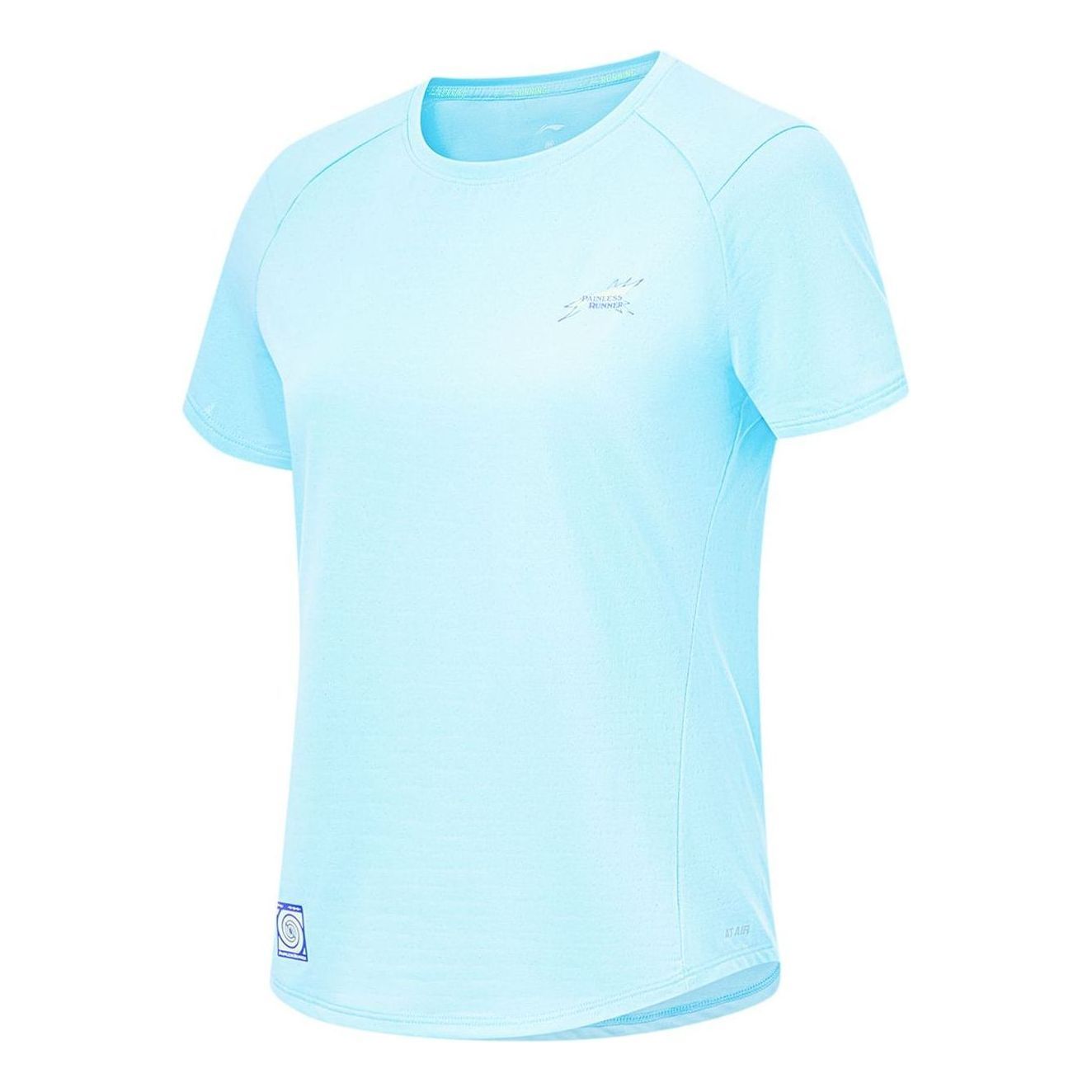 (WMNS) Li-Ning Athletic Standard Fit Crew Neck T-Shirt 'Light Blue' ATST520-4 sold by KicksCrew