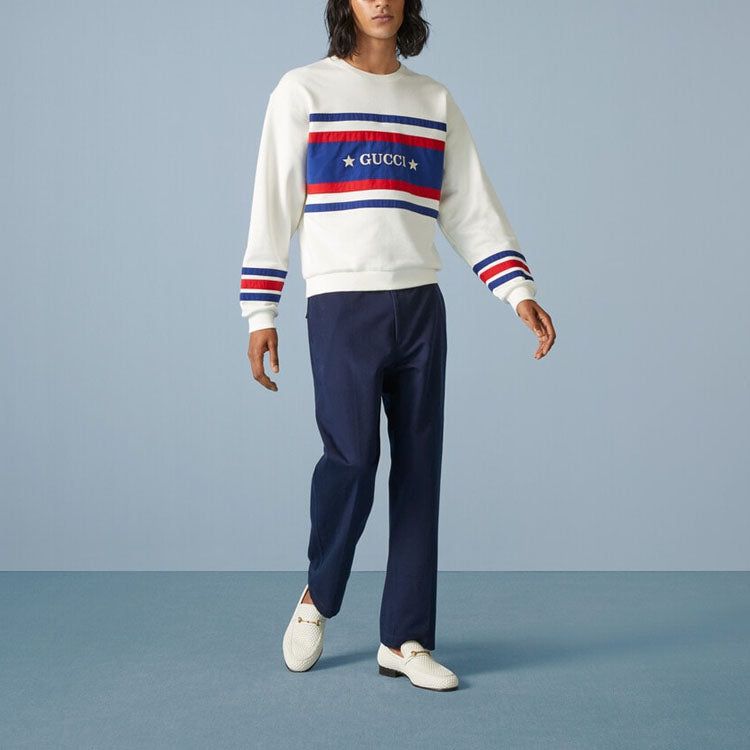 Gucci Cotton Jersey Sweatshirt With Embroidery 'Off White' 746988-XJFK1-9088 sold by KicksCrew product image thumbnail 2