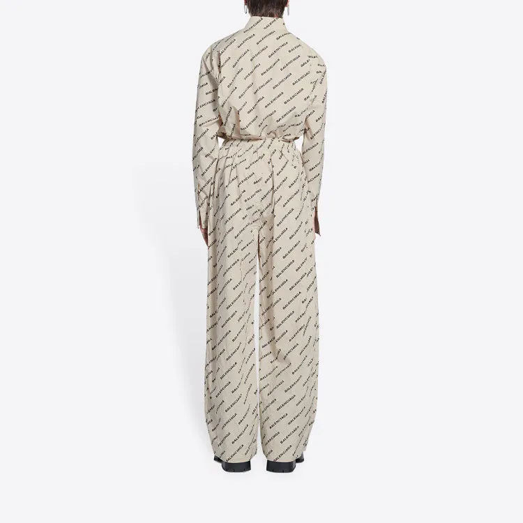Balenciaga Year Of The Tiger Typo Pyjama Pants 'Beige' 681819TLLJ12599 sold by KicksCrew product image thumbnail 4
