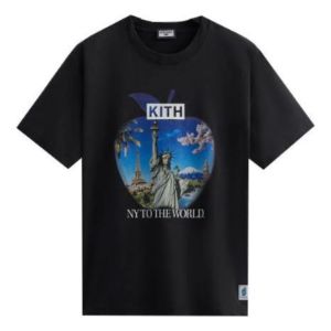 KITH New York to the World Souvenir Vintage Tee 'Black' KHM031271-001 sold by KicksCrew
