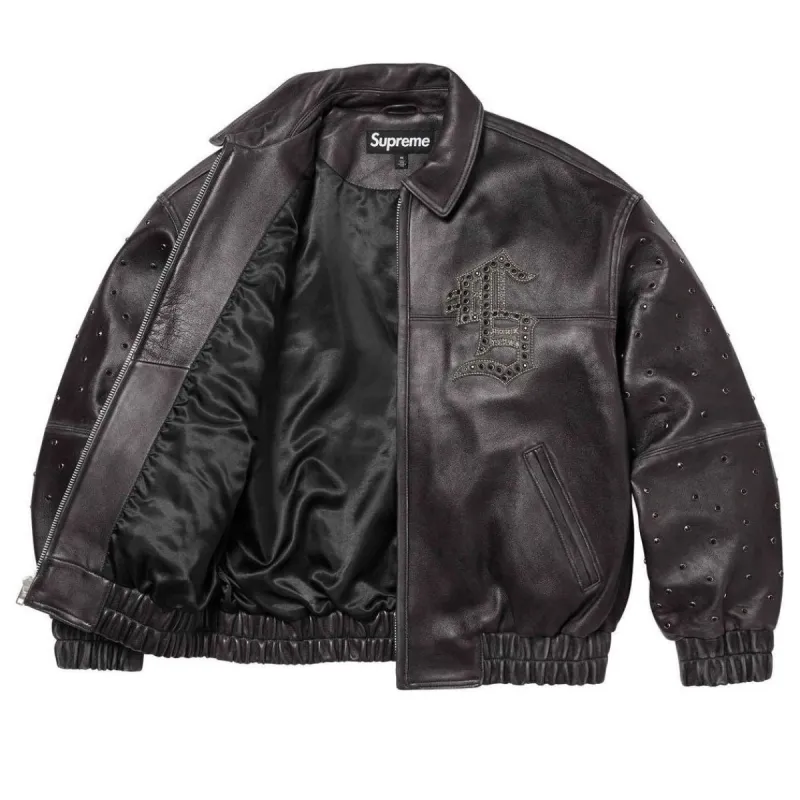 ジャケット・アウター Supreme Leather Collar Work Jacket Supreme Leather Collar Utility Jacket Blue Plaid | eBay