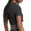 (WMNS) adidas Essentials Ribbed T-Shirt 'Black; Asia Sizing IY9666 sold by KicksCrew
