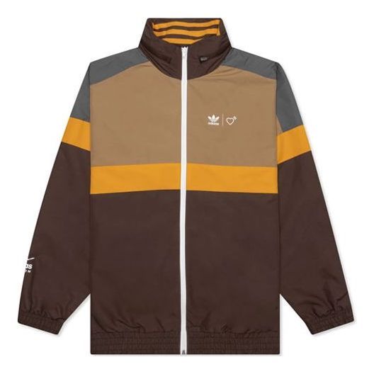 Adidas x Human Made Windbreaker 'Brown' HA9998 sold by KicksCrew