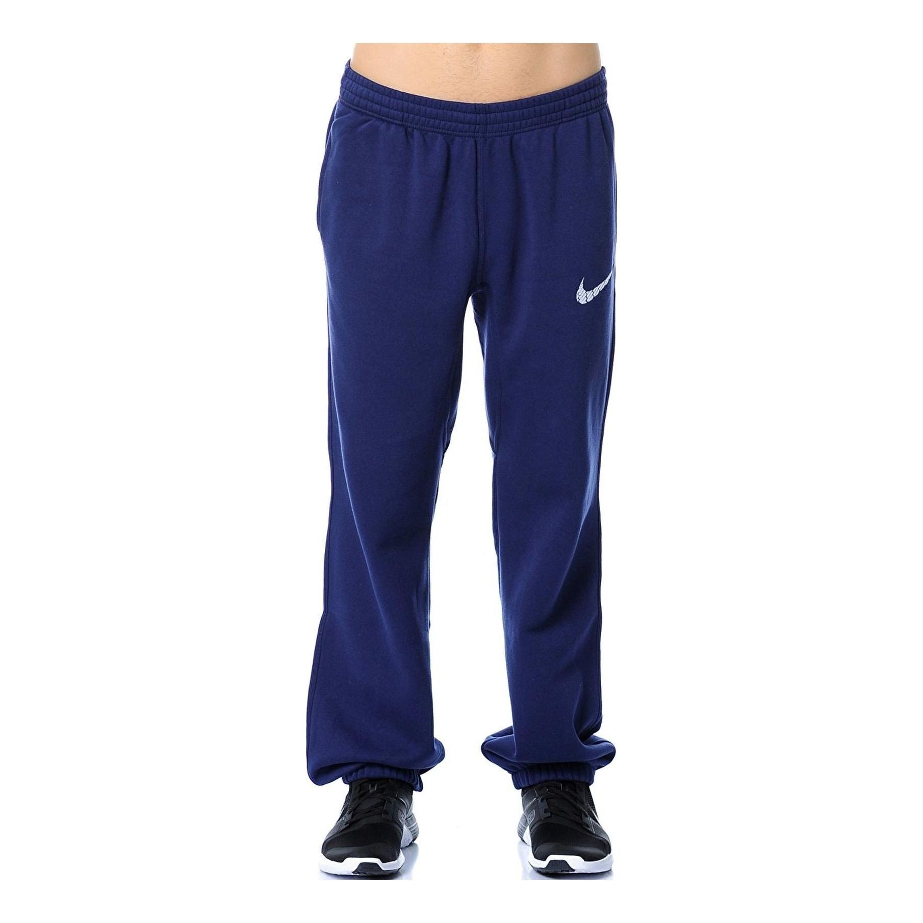 Nike Club Swoosh Fleece Cuff Pants 'Midnight Navy' 679360-410 sold by KicksCrew
