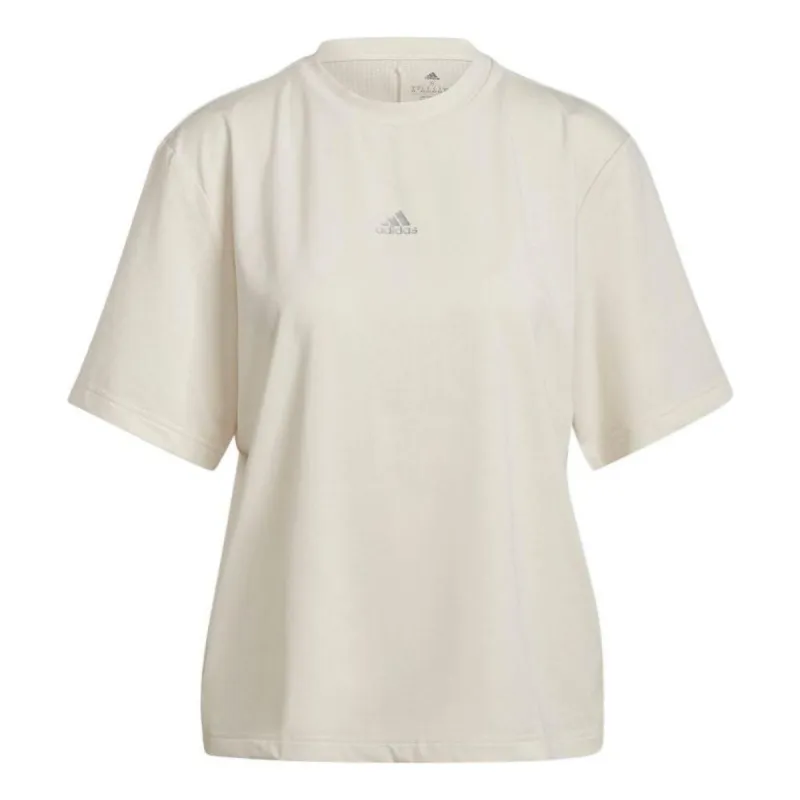 (WMNS) adidas You For You T-Shirt 'White' HB1531 sold by KicksCrew