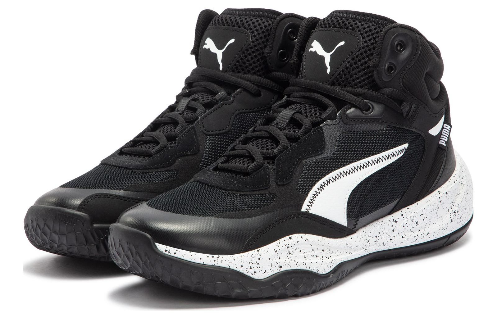 Puma Playmaker Pro Mid 'Black White' 379017-01 sold by KicksCrew product image thumbnail 2