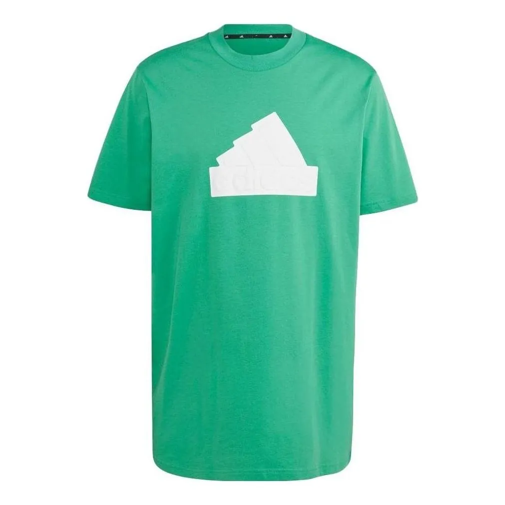 adidas Future Icons Badge of Sport T-Shirt 'Green White' IC3715 sold by KicksCrew