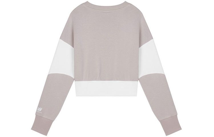 (WMNS) New Balance Athletics Crew Sweatshirt 'Wonder Mauve White' AWT11503-WM sold by KicksCrew product image thumbnail 2