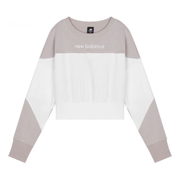 (WMNS) New Balance Athletics Crew Sweatshirt 'Wonder Mauve White' AWT11503-WM sold by KicksCrew