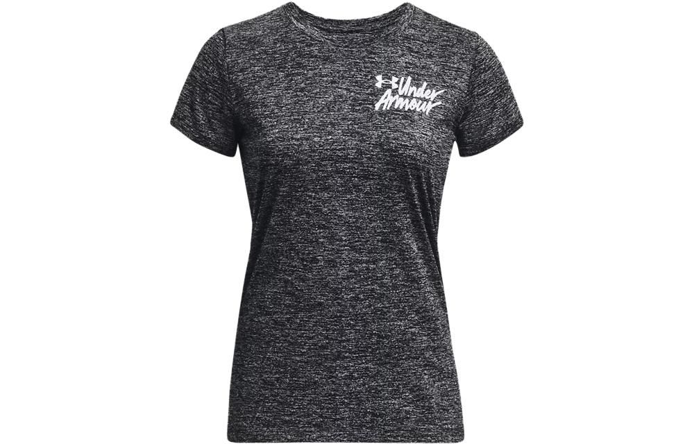 (WMNS) Under Armour Tech Twist Graphic Short Sleeve T-Shirt 'Dark Grey' 1379489-001 sold by KicksCrew product image thumbnail 2