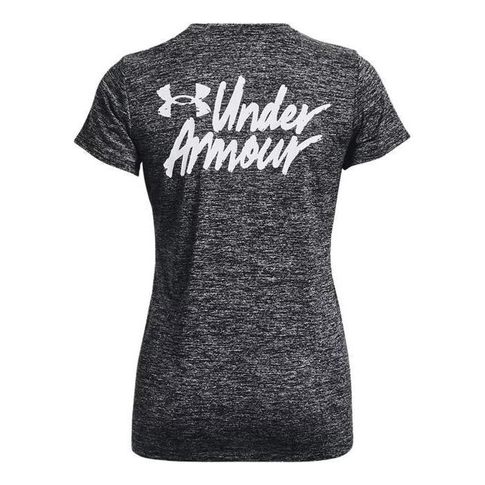 (WMNS) Under Armour Tech Twist Graphic Short Sleeve T-Shirt 'Dark Grey' 1379489-001 sold by KicksCrew