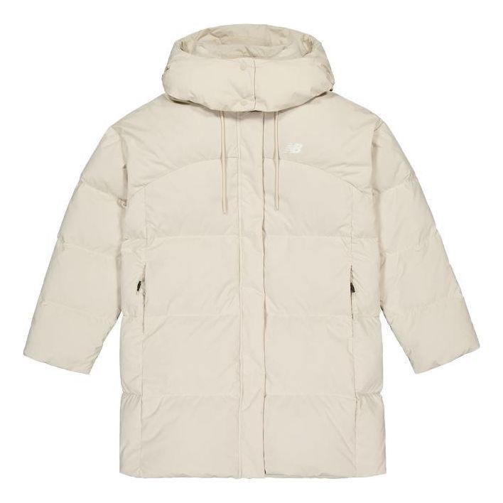 (WMNS) New Balance Winter Casual Down Jacket 'White' NPD48112-LBE sold by KicksCrew
