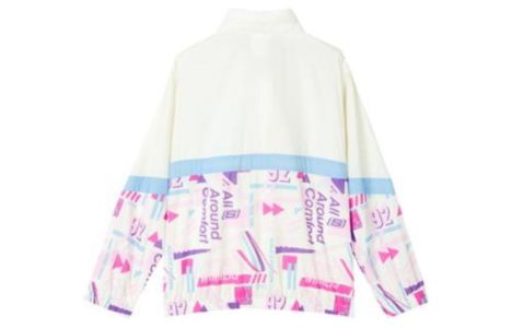 (GS) Skechers Letter Print Zip Jacket 'Pruple White' P322G001 sold by KicksCrew
