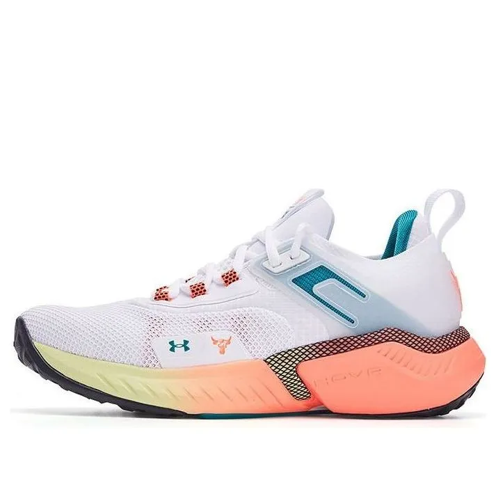 (GS) Under Armour Project Rock 5 'White After Burn' 3025437-100 sold by KicksCrew