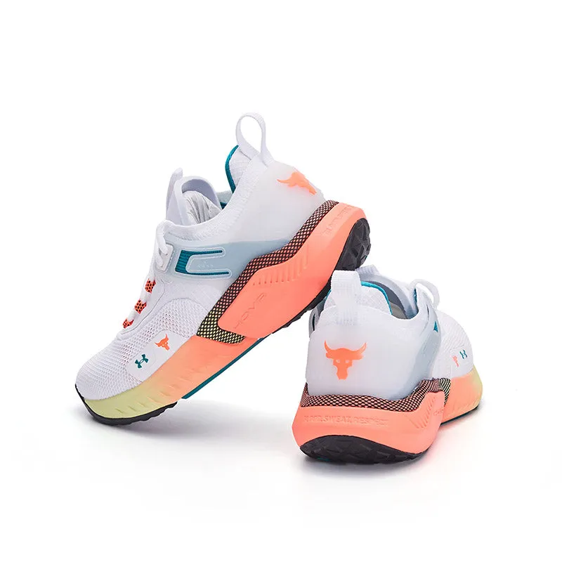 (GS) Under Armour Project Rock 5 'White After Burn' 3025437-100 sold by KicksCrew product image thumbnail 4