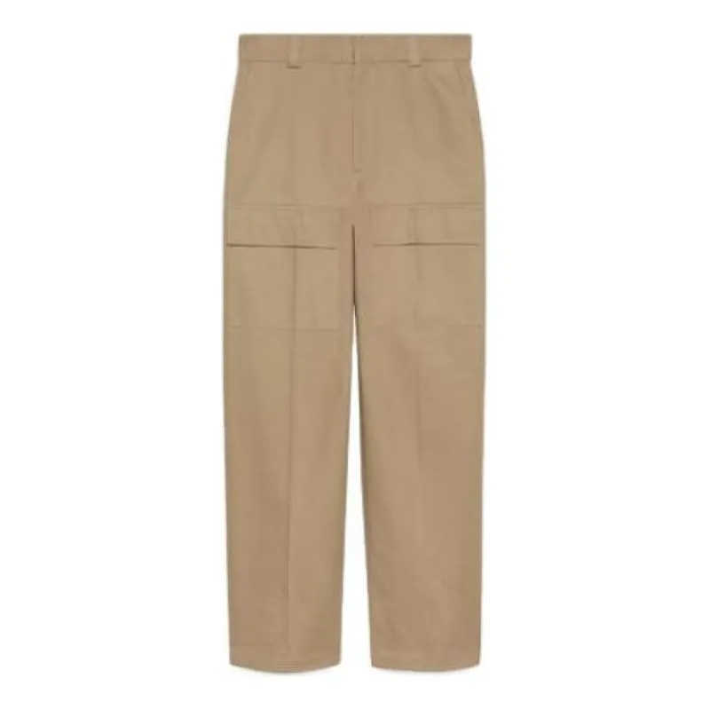 Gucci Cotton Wide Leg Cargo Pant 'Light Brown' 762309-ZAPRO-9569 sold by KicksCrew