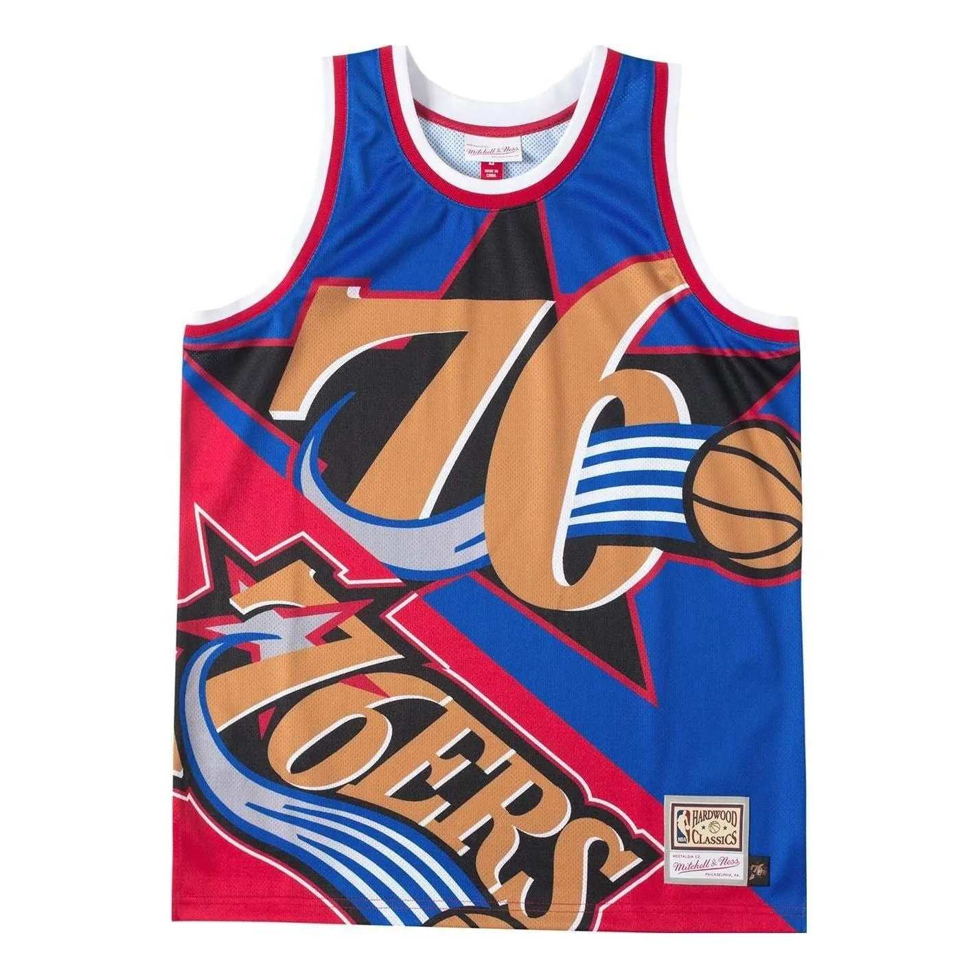 Mitchell & Ness x NBA Big Face Fashion Tank 5.0 'Philadelphia 76ers' TMTK4350-P76YYPPPBLUE sold by KicksCrew