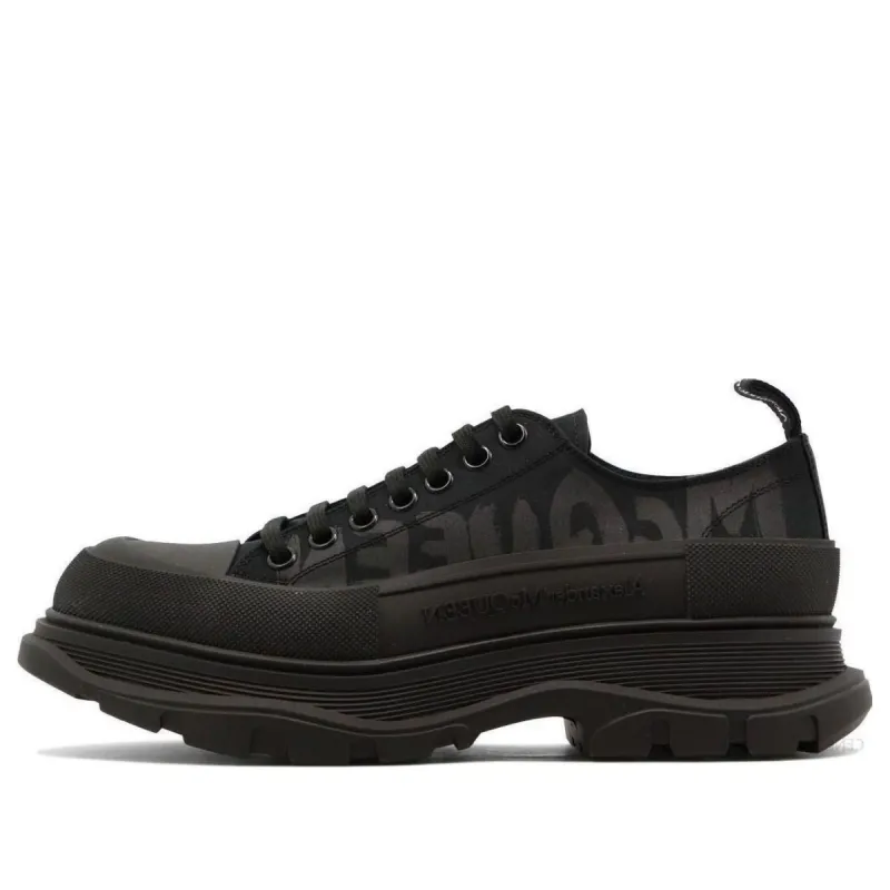 Alexander McQueen High Top Skate Sneakers 'Core Black' 682421W4RQ21070 sold by KicksCrew