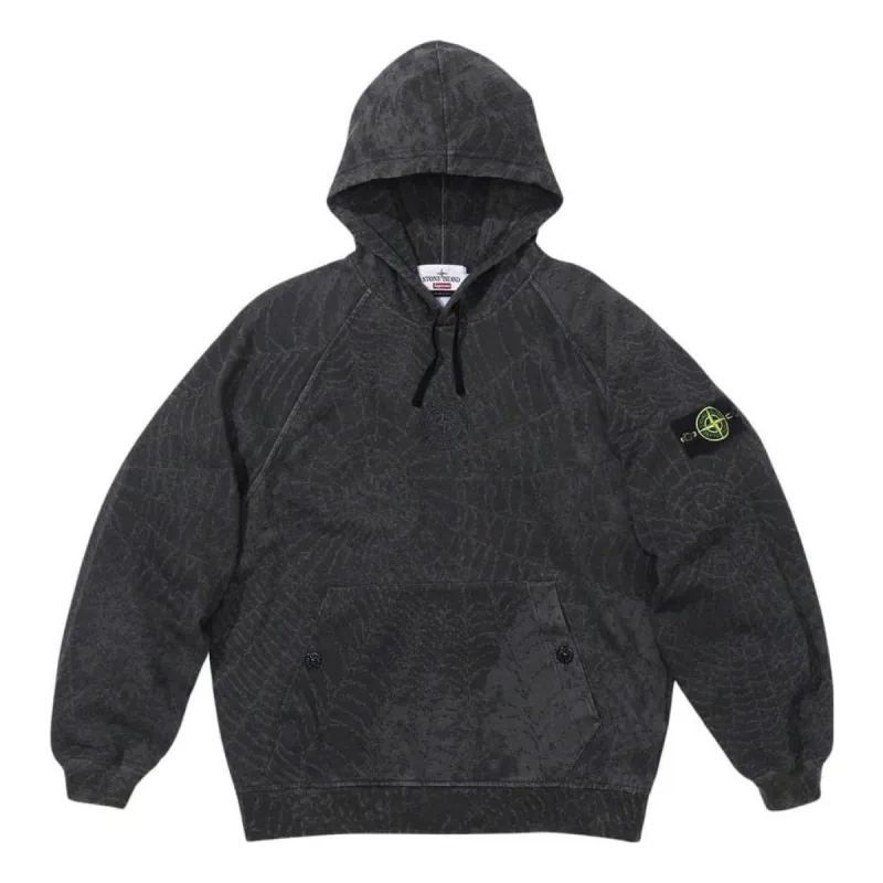 Supreme x STONE ISLAND FW23 Week10 Hoodie 'Black' SUP-FW23-169 sold by KicksCrew