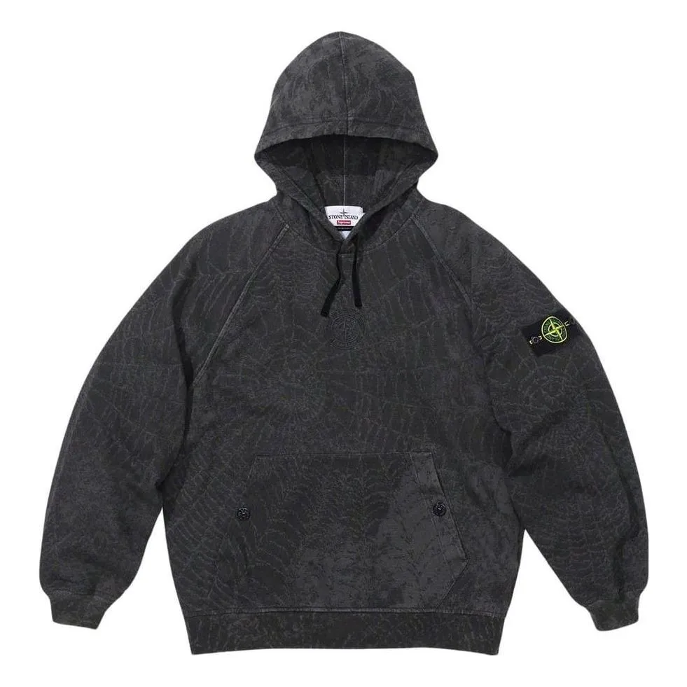 Supreme x STONE ISLAND FW23 Week10 Hoodie 'Black' SUP-FW23-169 sold by KicksCrew