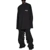 Balenciaga Political Campaign Long Sleeve T-Shirt Large Fit 'Black' 681046TKVJ11070 sold by KicksCrew