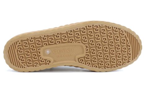 GUCCI Maxi GG Lace-Up Sneakers 'Beige Black' 703031-UKOH0-2590 sold by KicksCrew