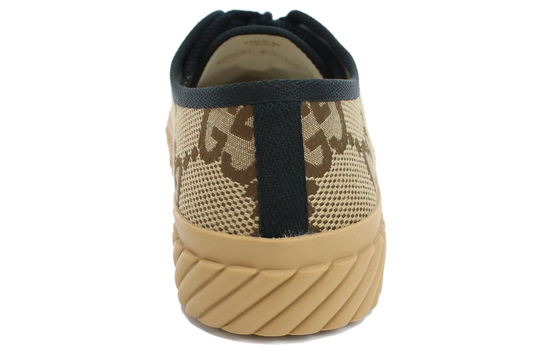 GUCCI Maxi GG Lace-Up Sneakers 'Beige Black' 703031-UKOH0-2590 sold by KicksCrew product image thumbnail 4