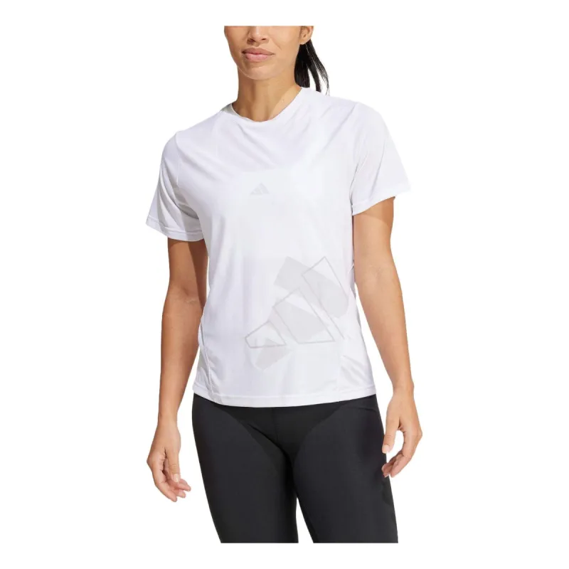 (WMNS) adidas AEROREADY Designed For Training Graphic T-Shirt 'White' IY6354 sold by KicksCrew