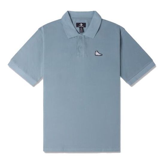 Converse Shoe Patch Polo Shirt 'Light Blue' 10024739-A03 sold by KicksCrew