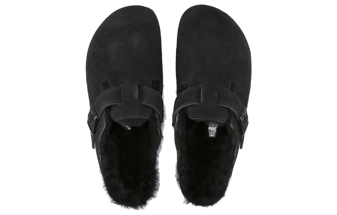 Birkenstock Boston Fur Regular 'Suede Leather Black' 0259881 sold by KicksCrew product image thumbnail 4