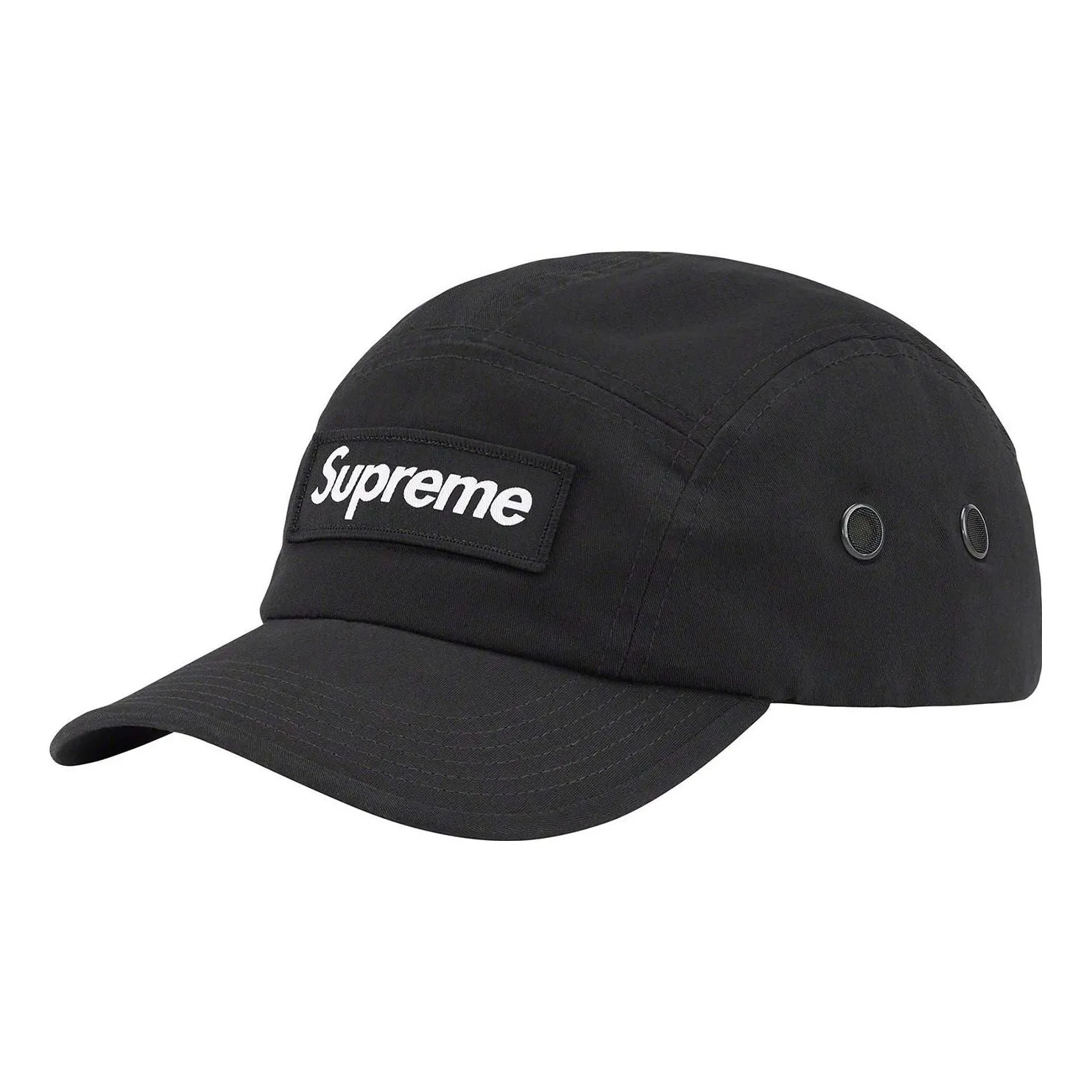 Supreme Military Camp Cap 'Black White' SUP-SS22-737 sold by KicksCrew