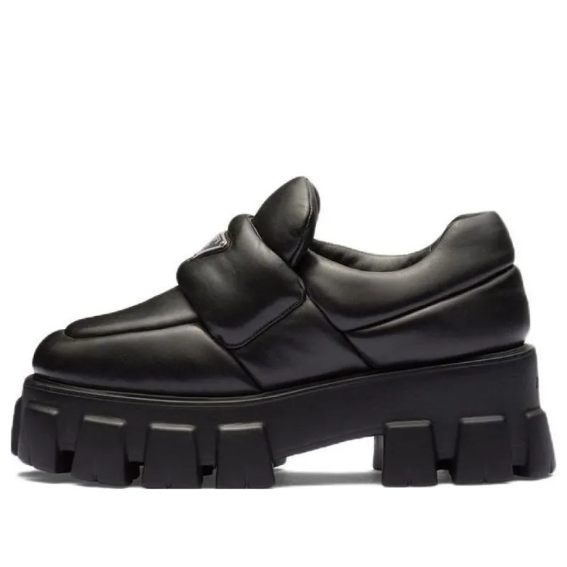 (WMNS) PRADA Soft Padded Nappa Leather Loafers 'Black' 1D125N_2DL8_F0002_F_055 sold by KicksCrew