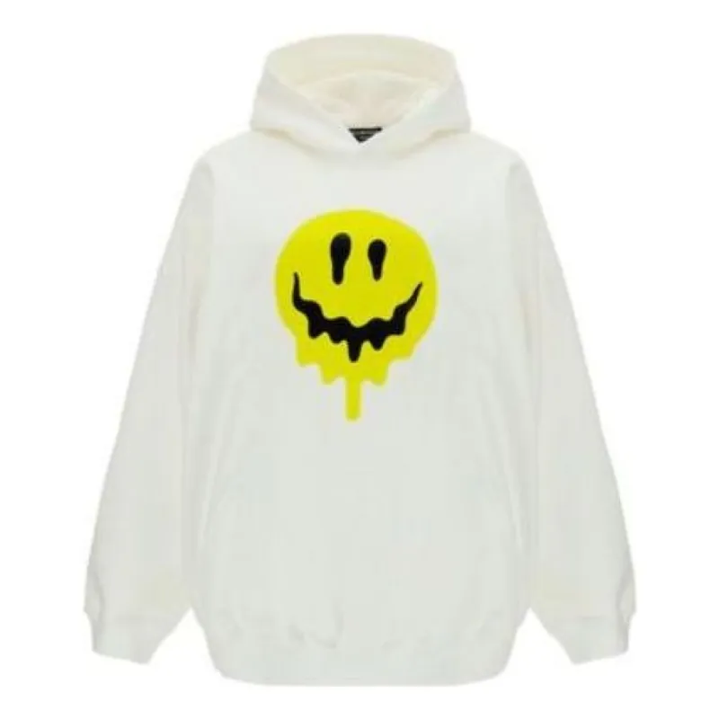 Balenciaga Drip Peace Hoodie Large Fit 'White' 651799TKVA2863932 sold by KicksCrew