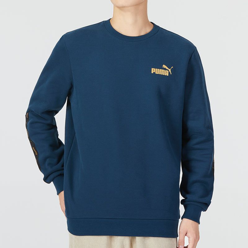 PUMA Ess Metallic Logo Sweater 'Navy' 674346-73 sold by KicksCrew product image thumbnail 4
